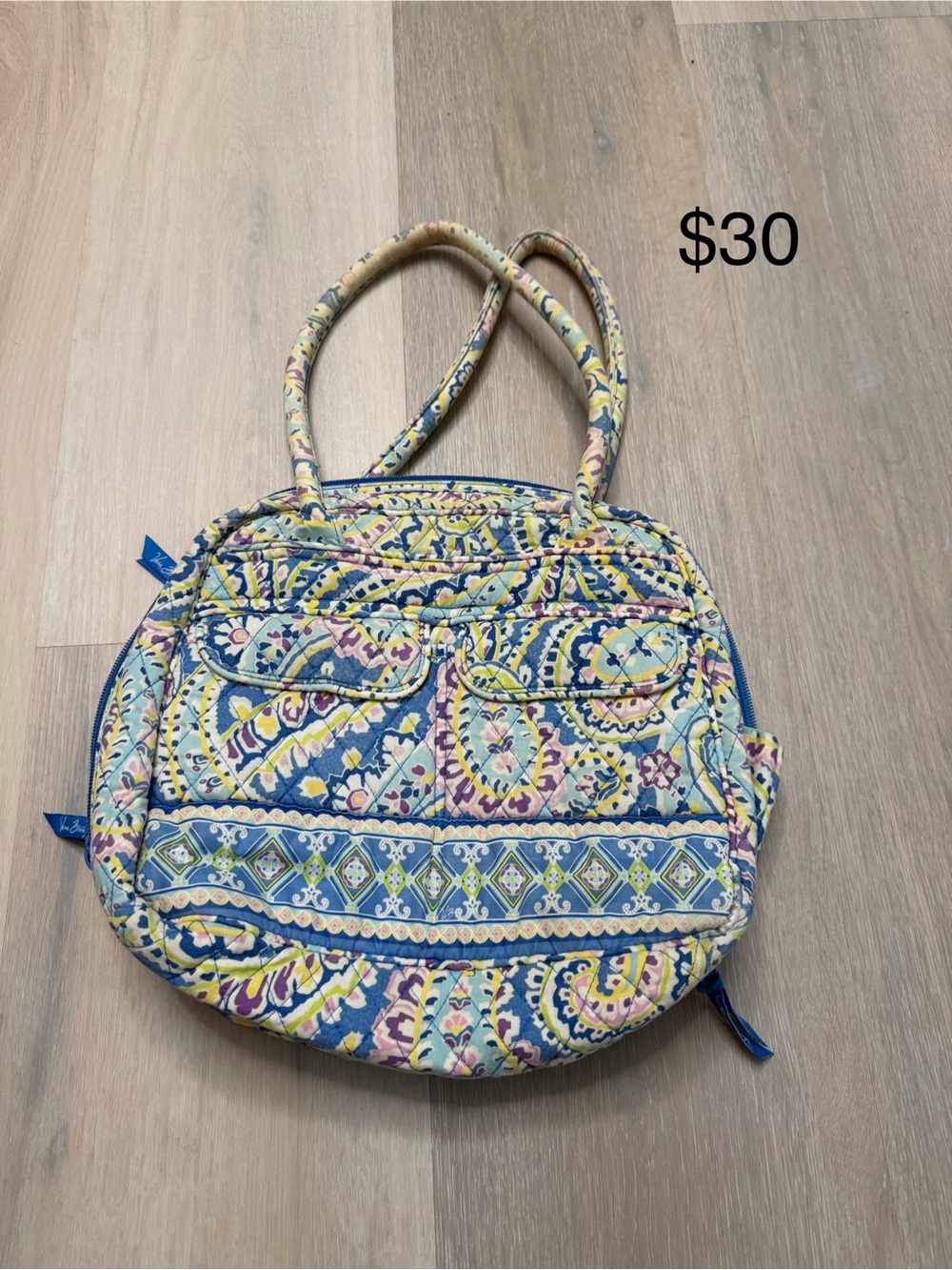 Vera Bradley Quilted Blue Lagoon Shoulder Bag